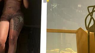 ebony babe gags deep on bbc spitting sloppy for cum facial