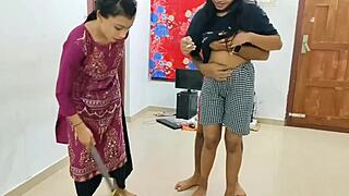 RAHUL POUNDS GIRLFRIEND WIFE SAME BED ROUGH THREESOME 2025