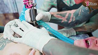 tattooed skinny duo joins big dick pair for sloppy foursome fun