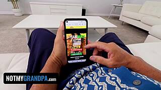 step-grandpa's forbidden toy play tempts young sub into ecstasy