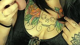 what if her lipstick smears all over while she sloppy deepthroats moaning on that fat dildo