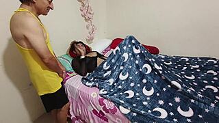 perverted old man ravages his busty big-assed stepdaughter in forbidden lust