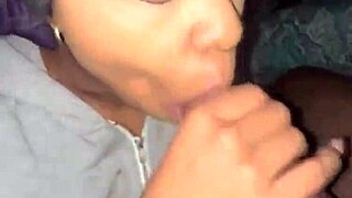 BEST EBONY SLUT SUCKS MONSTER BLACK COCK SLOPPY CLOSE UP