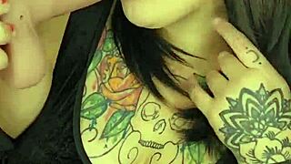 what if her lipstick smears all over while she sloppy deepthroats moaning on that fat dildo