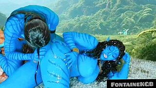 pornstar tetatar avatar bares her huge ass for wild amateur pounding