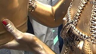 i can't believe her nipple slipped out during gold powder show