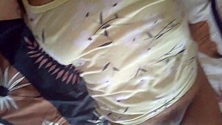 Woke Up Horny with Hard Nipples and Wet Pussy for Quick Creampie Fingering