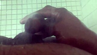 amateur lactating lesbian reaches shower head orgasm with milk squirting cumshot