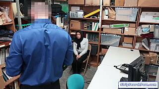 Stripsearchporn Com Officer Rips Clothes And Fucks Big Tits Arab Shoplifter