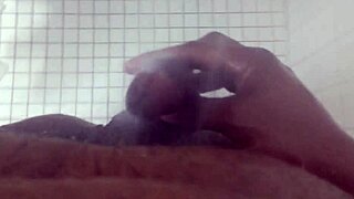 amateur lactating lesbian reaches shower head orgasm with milk squirting cumshot