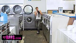 Daddy Friends Gangbang Teens at Halloween Laundry Party