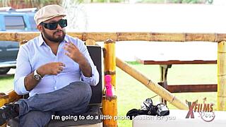 little latina with big tits and ass rides cock submissively in outdoor casting