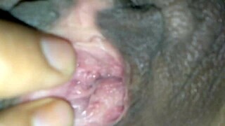 Mature hairy pussy quivers to deep massage orgasm creampie