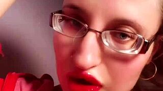 heart pounds for perfect red lip gloss findom goaldigger lips