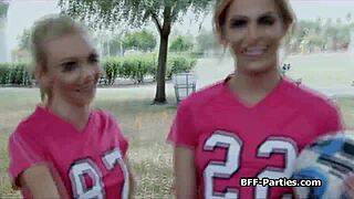 Ever wondered what it's like getting blown by soccer babes in tight uniforms?