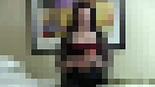 femdom pov challenges squeezing into tight fetish lingerie