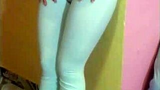 Creampie surprise from hotel fling has hubby stroking curiously