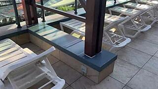 Holiday Brunette Moaning Outdoor Spanking Cum Covered Crazy Teen Adventure