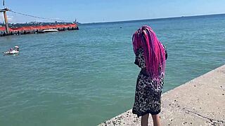 Holiday Brunette Moaning Outdoor Spanking Cum Covered Crazy Teen Adventure