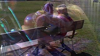 bdsm cougar sophia takes gentle assfucking in fishnets and heels