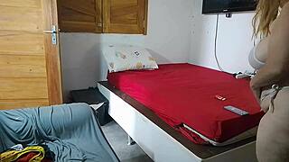 he helps bathroom hottie then FUCKS her BRAZILIAN TITS wildly