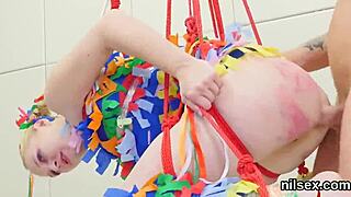 Slutty sweetie endures brutal assfucking and deepthroat in bdsm asylum