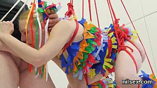 Slutty sweetie endures brutal assfucking and deepthroat in bdsm asylum