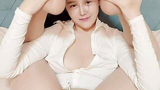 bound babe endures blowbang bondage with foot licking and cum swapping frenzy