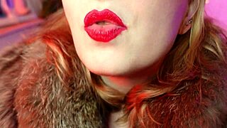 blonde milf with braces devours chocolate tools in fetish feast