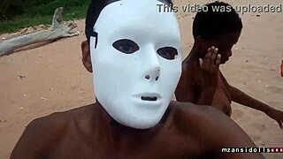 Skinny Ebony Couple's Tight Pussy Beach Fuck: Vacation Dripping Wet?