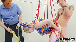 Slutty sweetie endures brutal assfucking and deepthroat in bdsm asylum