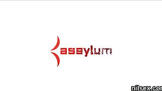 Slutty sweetie endures brutal assfucking and deepthroat in bdsm asylum