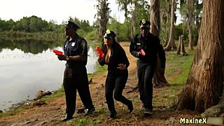 maxine x's juicy asian ass rides bbc hard from those hung black studs doggystyle!