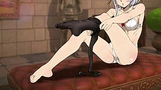 Noelle's servant faces foot worship and gentle commands in Genshin roleplay