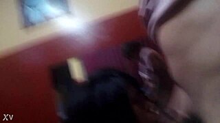 Emo chica drops to knees sucking hard on thick verga meat