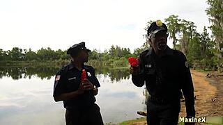 maxine x's juicy asian ass rides bbc hard from those hung black studs doggystyle!