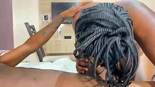 her ass too tight for anal so i fuck her hard until she runs from my big black dick