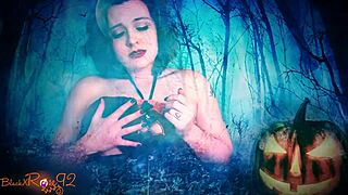 Hey trick-or-treater, your ghostly ghoulfriend wants you jerking that cock to her dirty halloween roleplay instructions.
