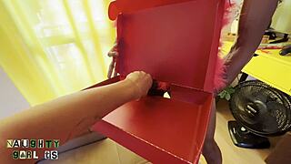 a big black monster cock surprises tranny ass with bareback anal creampie