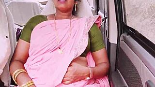 cute indian bhabi sneaks away from husband on long drive for boyfriend's tight pussy pounding with dirty telugu talk