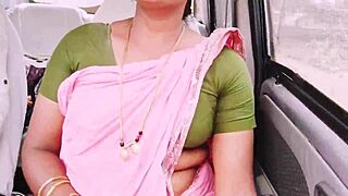 cute indian bhabi sneaks away from husband on long drive for boyfriend's tight pussy pounding with dirty telugu talk