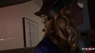 yo this whornyfilms cop's getting dominated in a wild latex threesome at the office