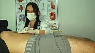 Patient's boner pops up in nurse's face 😲🍆