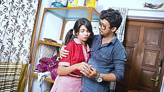 Desi schoolgirl's secret tution session with teacher