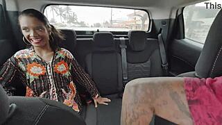 Skinny ninfeta carioca caught fucking couple outdoors