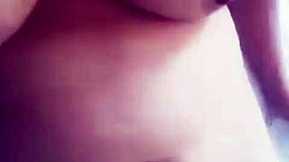 aurora estelar films teasing flashes of her big tits and curvy milf body for hunter 666