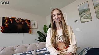 Step sis Breezy Bri teases tight pussy before Thanksgiving 😏 tight young fun!