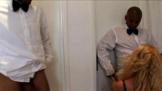 watts joins mmf threeway with big black cock pounding blonde milf in every position