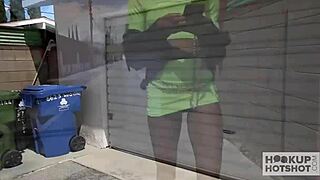 gorgeous petite ebony chanel skye screams as her ass gets destroyed