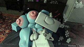 Roblox furry kemono sneaks deep into amiga sno mx rln's tempting ass during playful session